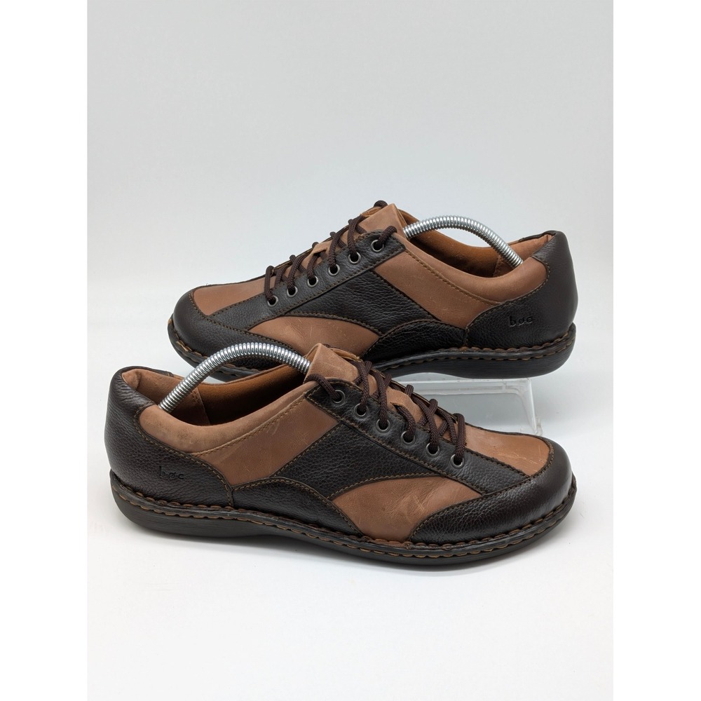b.o.c. by Born Men's Brown Leather Lace Up Comfort Shoes Size 11 EU 43 Casual